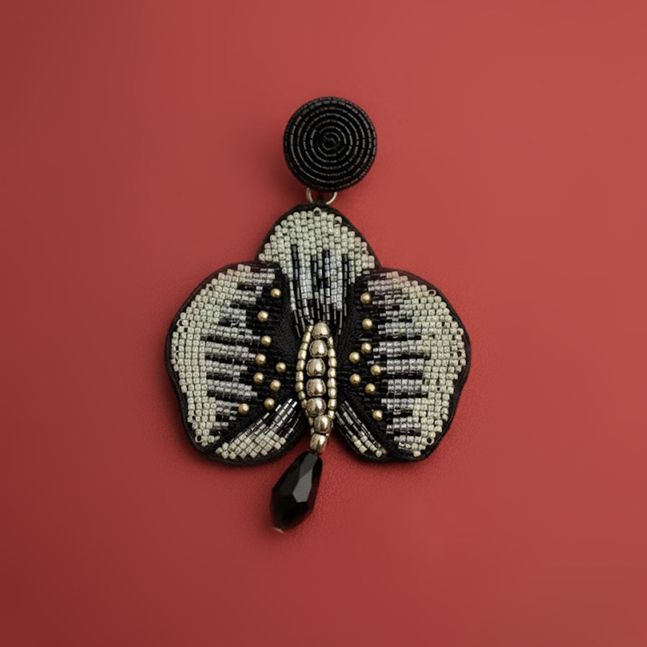 Edena Handcrafted Orchid Earrings