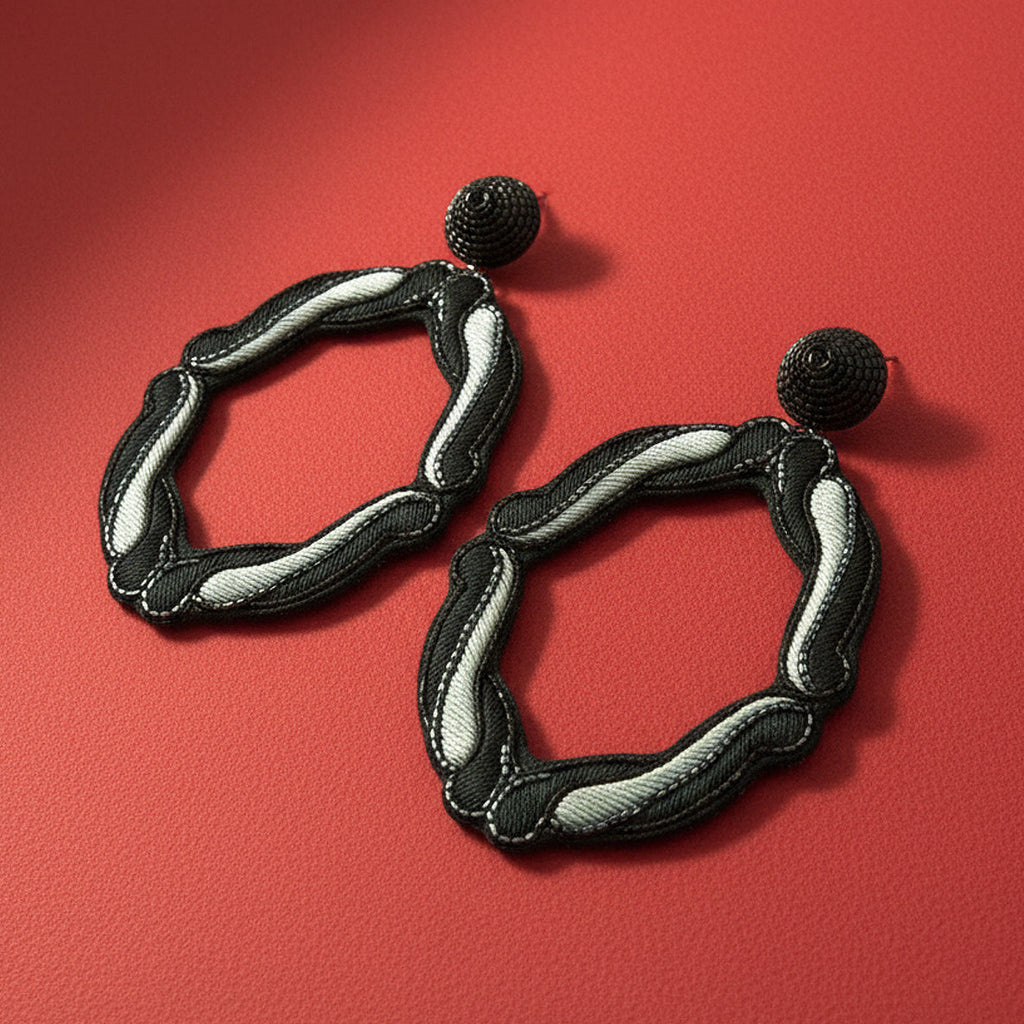 Eclose Handcrafted Earrings (Black)