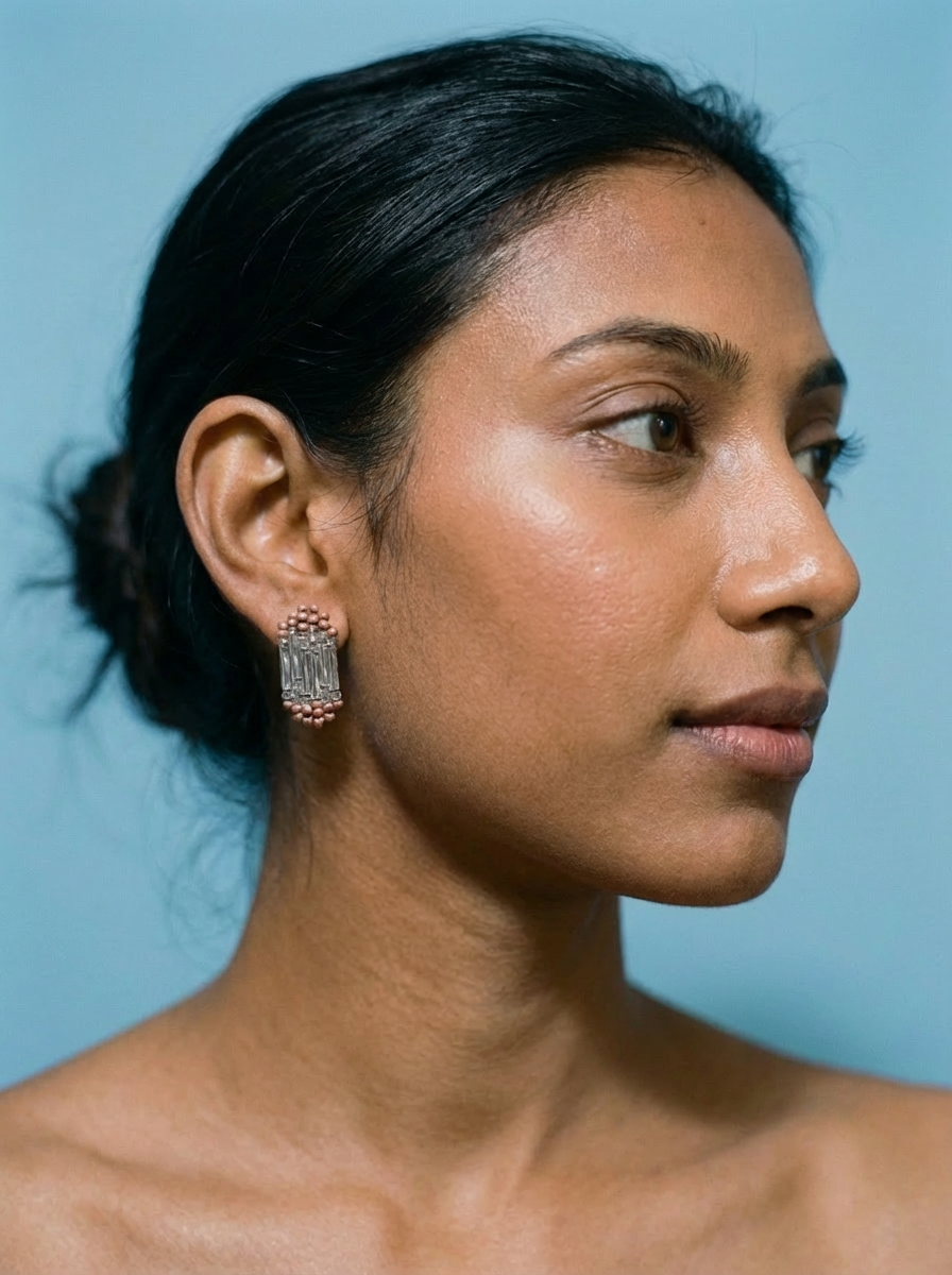 Glimmer Glass Studs